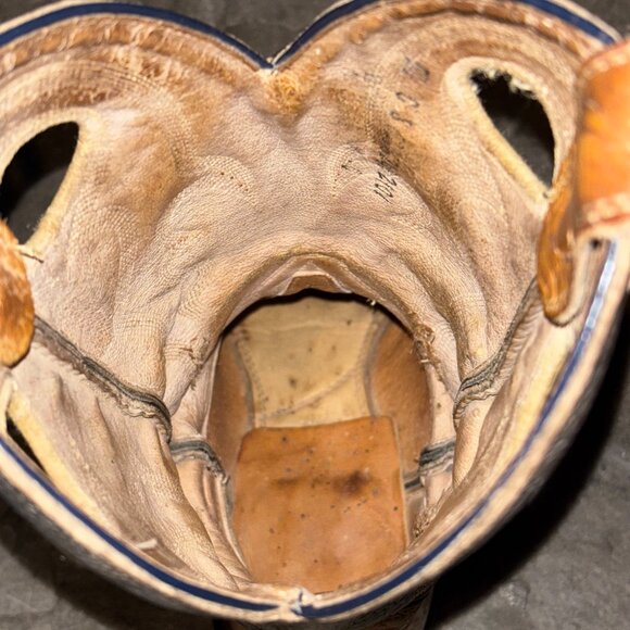 Boulet Western Cowboy Boots Women’s 5.5C Distressed Leather Pull-On Canada - Picture 7 of 11